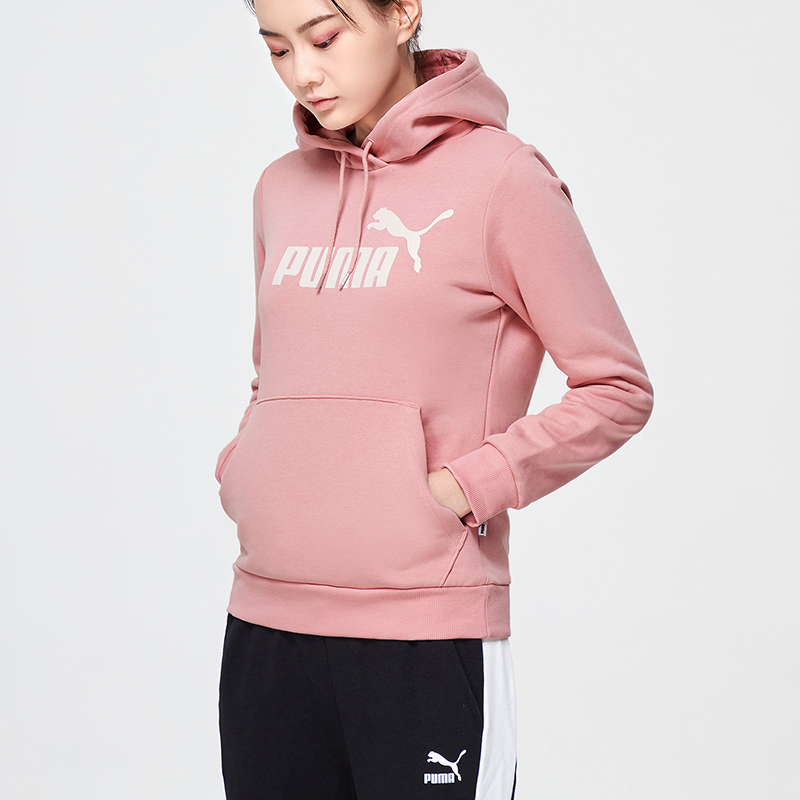 PUMA彪马女装运动服休闲针织加绒连帽卫衣581624