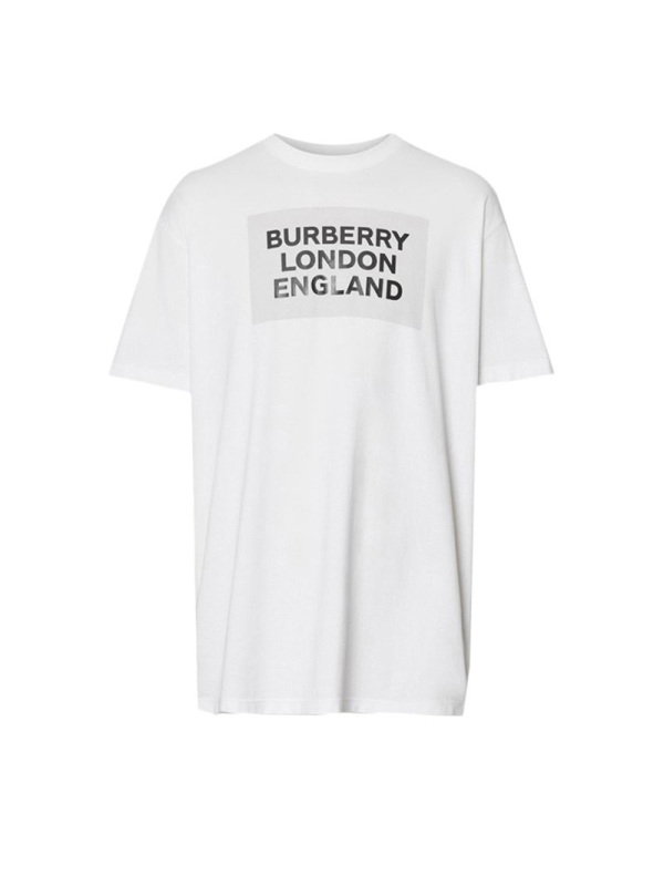 博柏利BURBERRY T恤 字母徽标棉质 男士T恤短袖 4558765