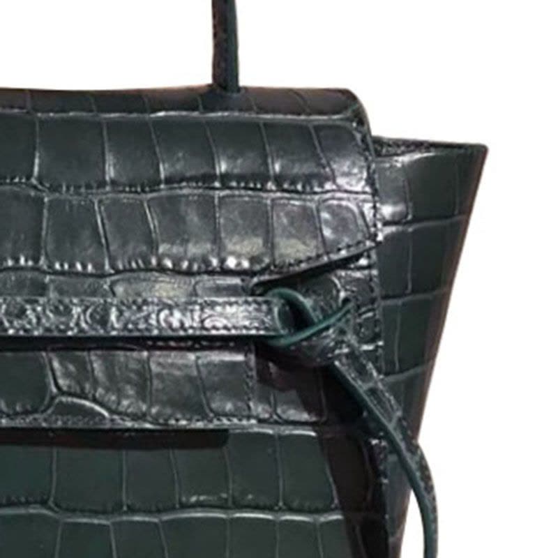 【预定】CELINE Belt 鲶鱼手拎包 鳄鱼压纹 Nano 20*20*10CM图片