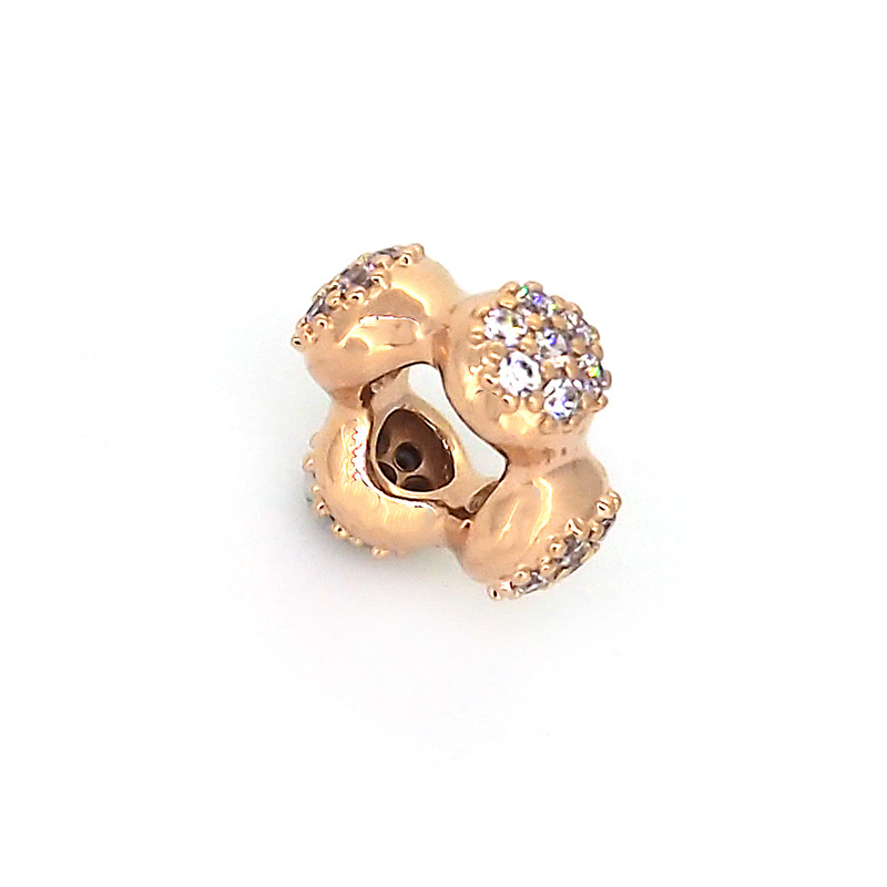 PANDORA潘多拉 玫瑰金色爱的豆荚小串饰 787292CZ
