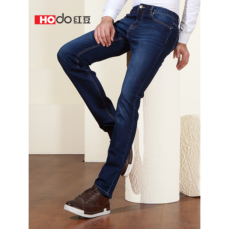 红豆hodo男士牛仔裤