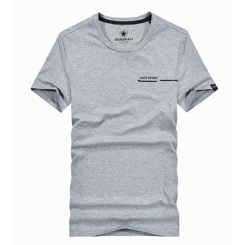 JEEP/吉普T恤男短袖夏季新款男士半袖体恤青年韩版潮流纯棉打底衫1123图片