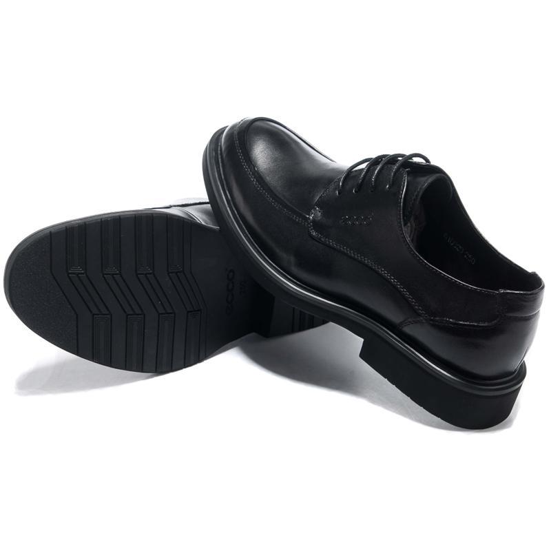 ecco爱步男鞋商务休闲鞋2019新款正装皮鞋头层牛皮系带男士皮鞋571683