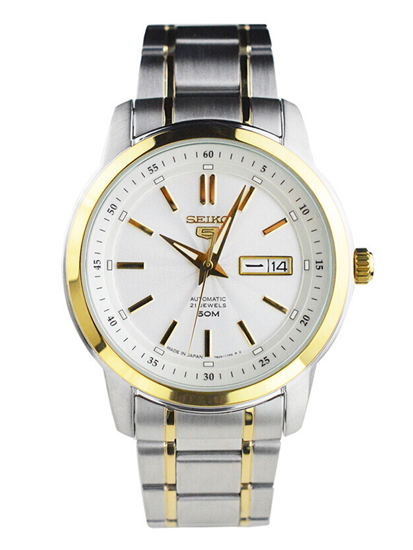 精工(seiko) 机械表 男 5号机械男表 商务休闲防水全自动机械钢带手表