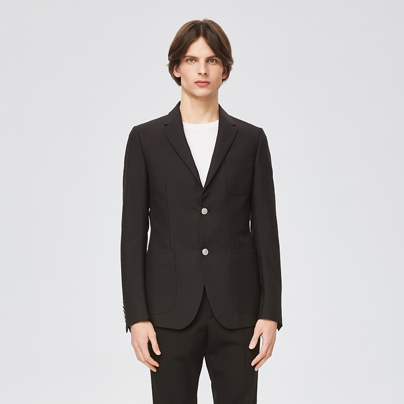 GUCCI/古驰 古驰黑色两粒扣修身男士西服西装368671