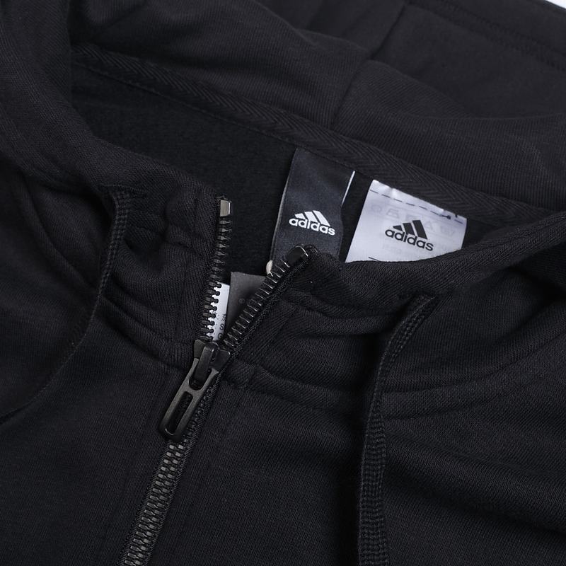 ADIDAS阿迪达斯女子连帽针织舒适夹克外套S97059