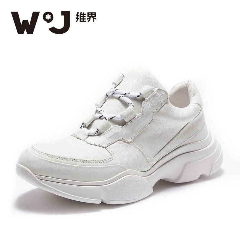 维界秋冬男鞋英伦潮流松糕鞋小白鞋时尚运动户外休闲鞋精神小伙鞋图片