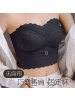 纯欲无肩带内衣女大胸显小胸无钢圈收副乳聚拢胸抹文胸罩夏季薄款