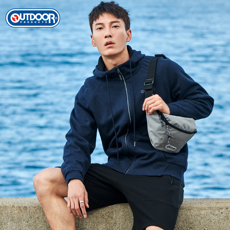 （OUTDOORPRODUCTS）运动户外男士连帽开衫卫衣时尚休闲外套OFWY1941004