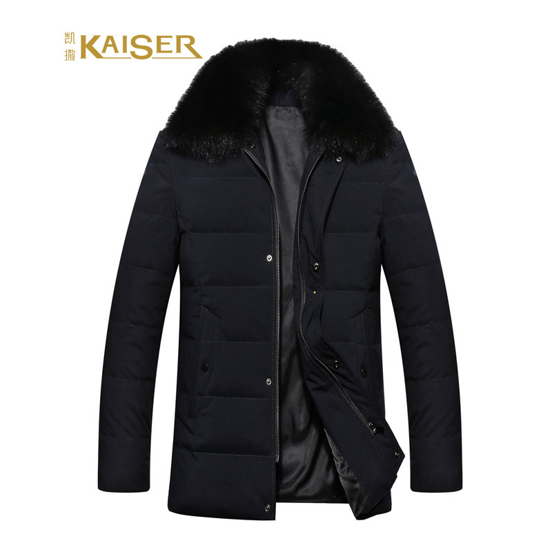 凯撒KAISER羽绒服男士简欧中长款款休闲冬季新款男装外套