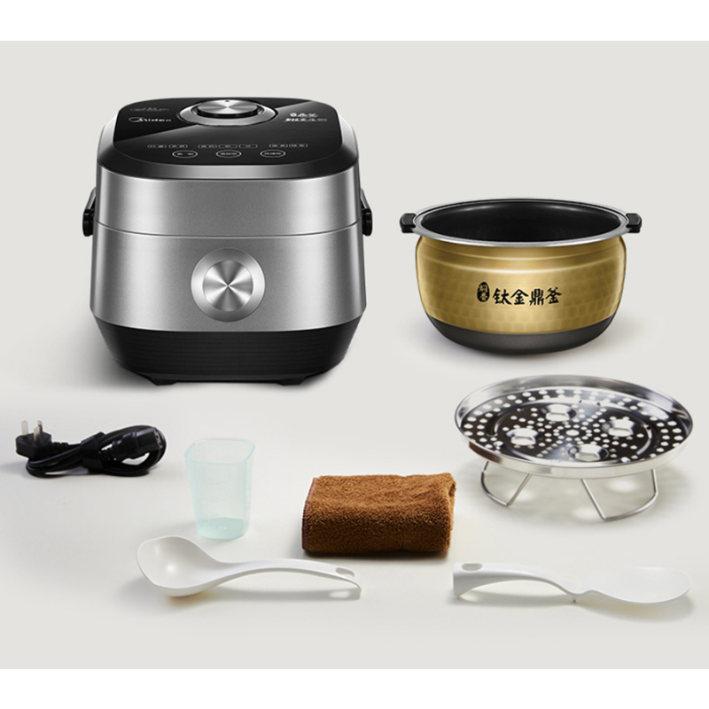 美的多段ih电磁加热可变压力wifi操控钛金鼎釜4l电饭煲电饭锅mbpfz400