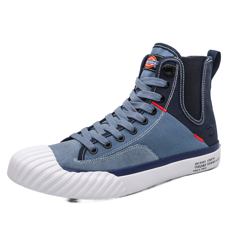 dickies男鞋2019春季新款帆布鞋高帮男休闲学生百搭男士潮鞋191m50lxs