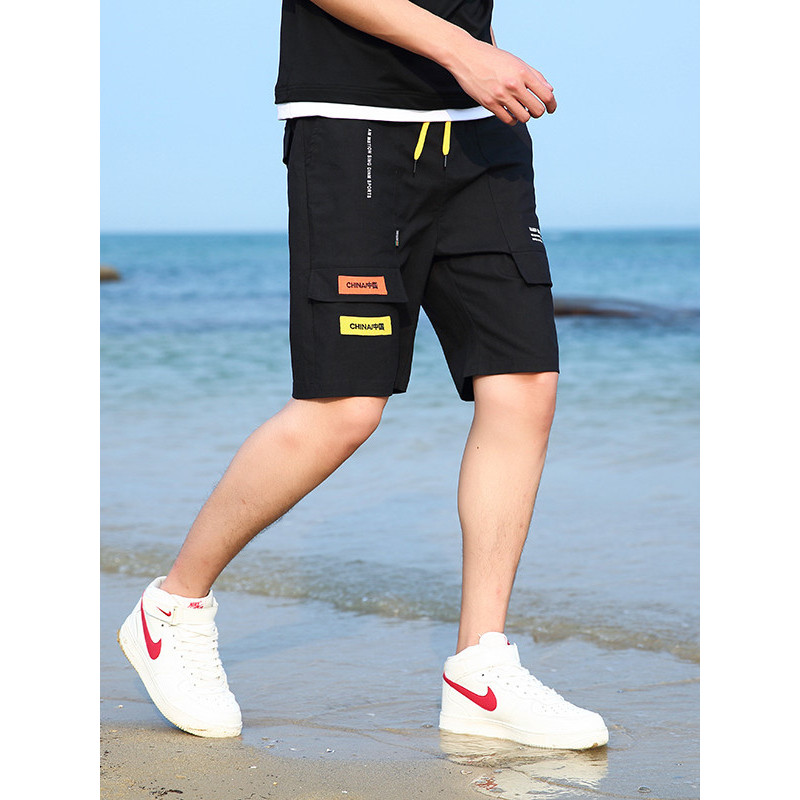 三弦(LA CORDE)2019男士夏季运动短裤韩版潮流五分沙滩休闲裤LA-CH-122