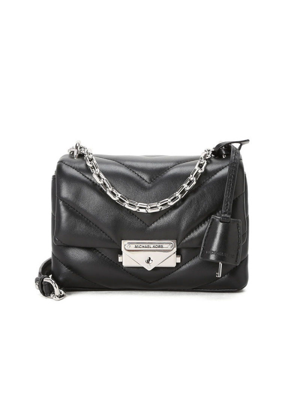 MICHAEL KORS MK Jessie LOGO标口盖包 单肩斜挎包32T9S0EC1L银扣