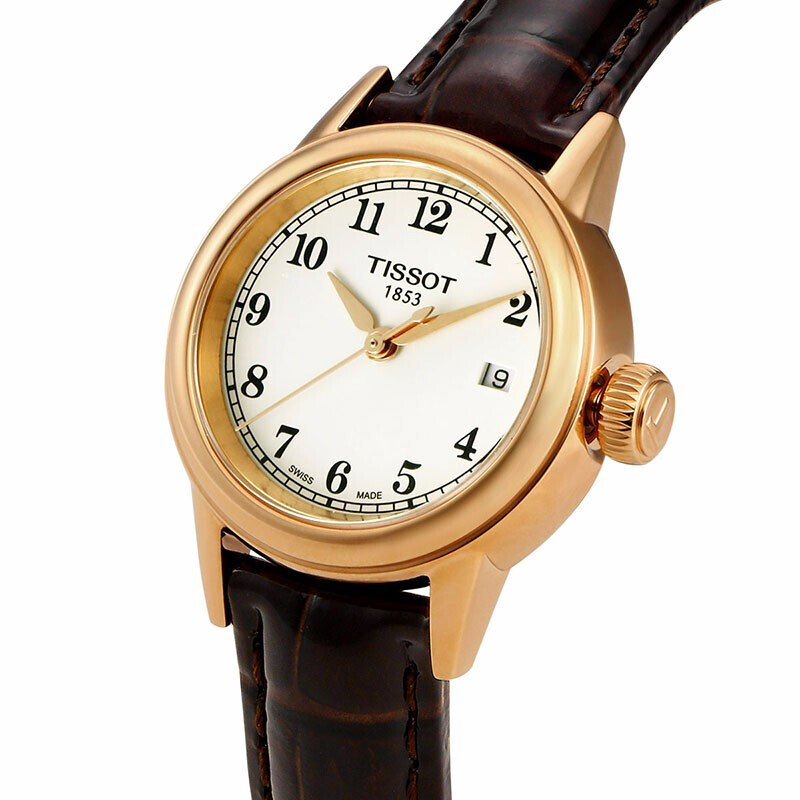 天梭(TISSOT)手表 卡森系列 石英女表 带日历 优雅小表盘 淑女通勤 女士手表T085.210.36.012.00