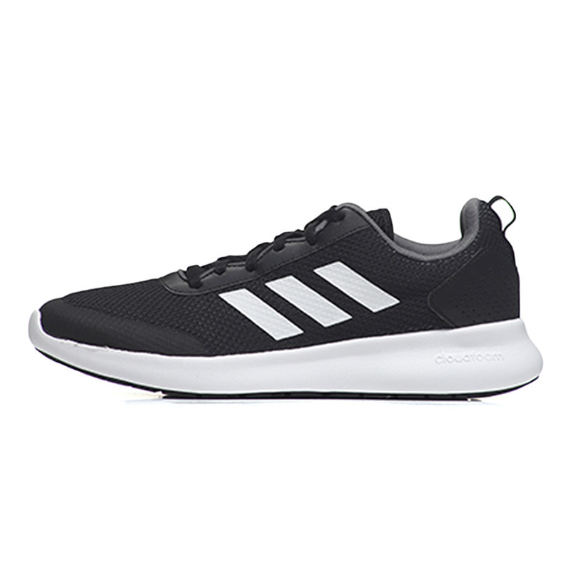 【自营】adidas阿迪达斯男子跑步鞋透气休闲运动鞋DB1459 DB14591号黑色+五度灰+亮白
