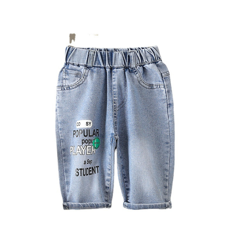 brookings儿童短裤牛仔裤2023新款童装男童夏装裤子夏季中裤夏款