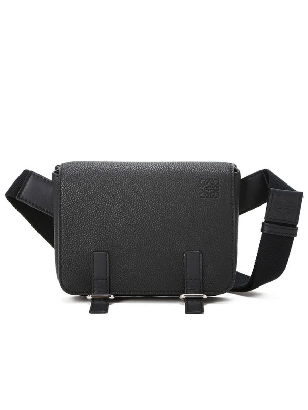 罗意威LOEWE Military 压纹LOGO标邮差包 317.12AB23 女士斜挎包单肩包