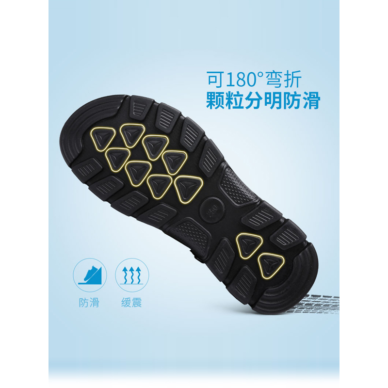 Camel/骆驼2018夏季新品柔软商务凉鞋休闲凉拖鞋露趾牛皮凉鞋男