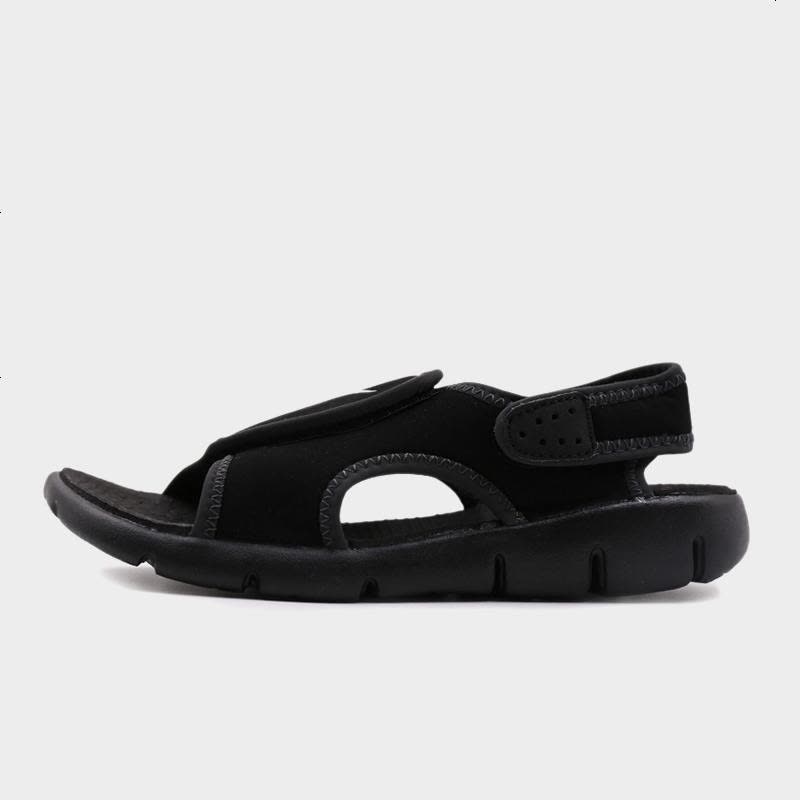 nike耐克男童女童SUNRAY ADJUST 4休闲凉鞋防滑沙滩鞋386518-011图片