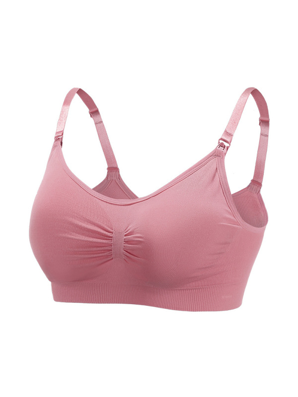 孕妇前开扣无痕大码哺乳文胸喂奶调整型聚拢产后薄款哺乳胸罩内衣