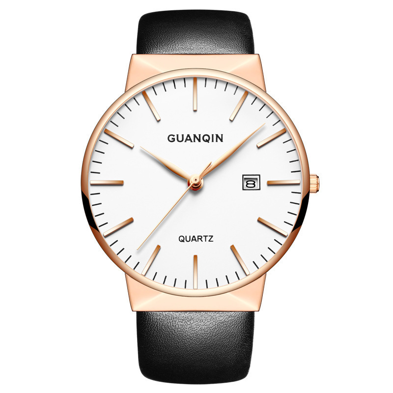 冠琴(GUANQIN)正品防水石英表时尚英表潮流定制学生高档腕表