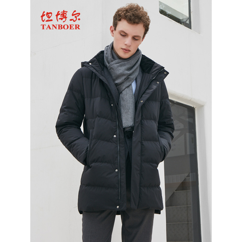 2020秋冬新款男士商务羽绒服中长加厚休闲外套TA18663