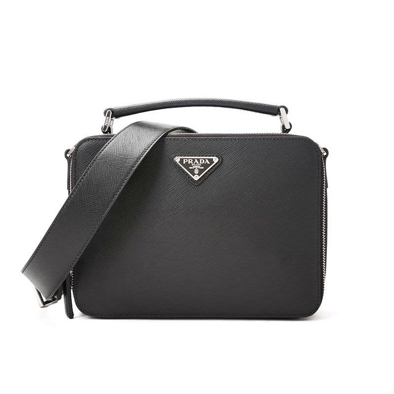 预订PRADA Brique 双拉链手提单肩包 2VH069 000 22*16*6CM图片