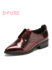 D：Fuse/迪芙斯秋新款牛皮铆钉水钻尖头中跟单鞋女鞋DF53114028
