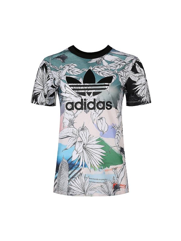 ADIDAS(阿迪达斯三叶夏季女装时尚短袖T恤CY7370