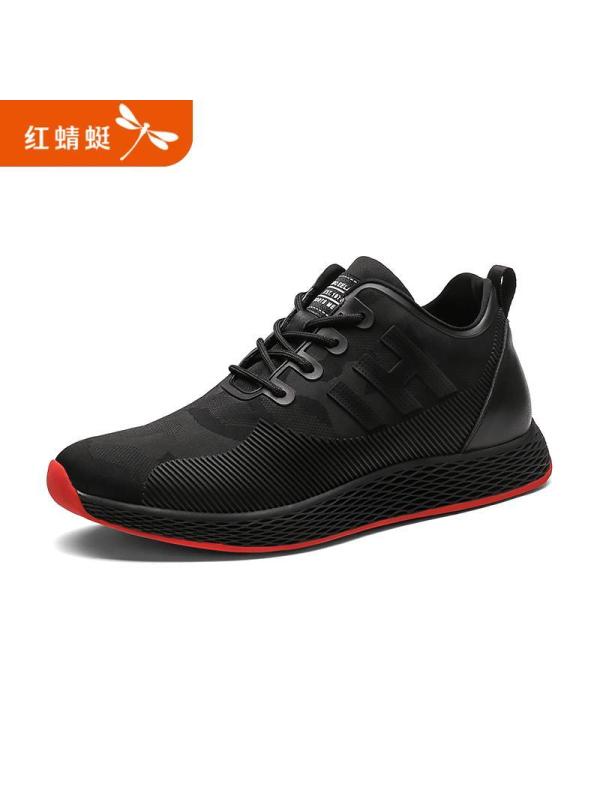 红蜻蜓男春季2019新款透气休闲耐磨运动鞋韩版百搭男潮鞋