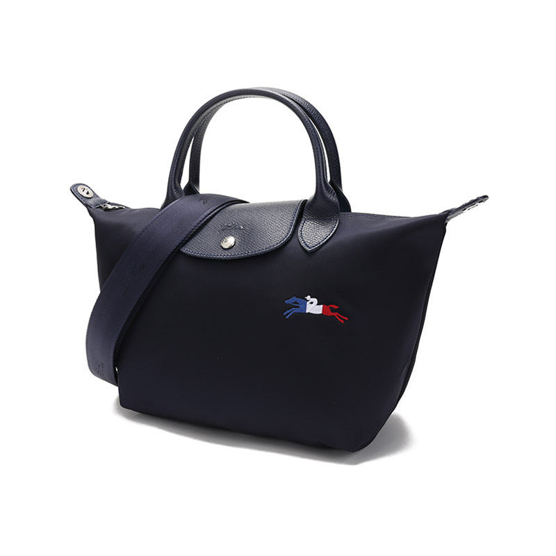 珑骧 LONGCHAMP 女士LE PLIAGE系列小号织物短柄可折叠手提单肩斜挎包饺子包1512 HXG