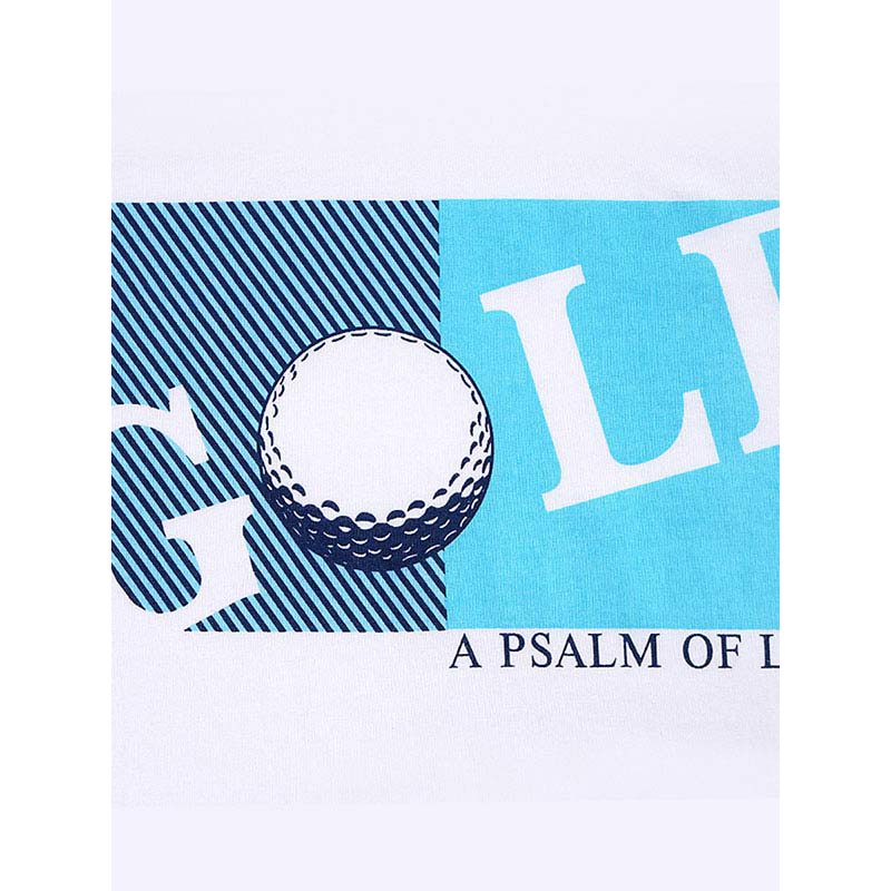 GOLF/高尔夫男装短袖T恤男潮流休闲韩版修身字母印花体恤夏装