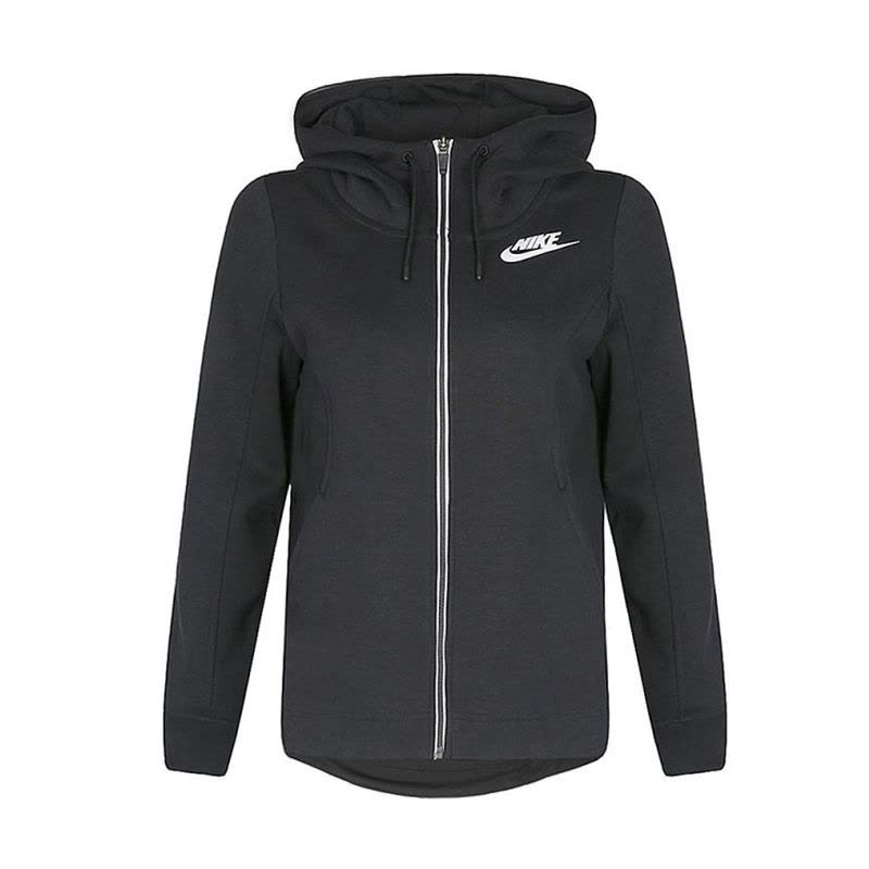 Nike耐克女上衣春针织休闲连帽开衫夹克外套885372-010图片