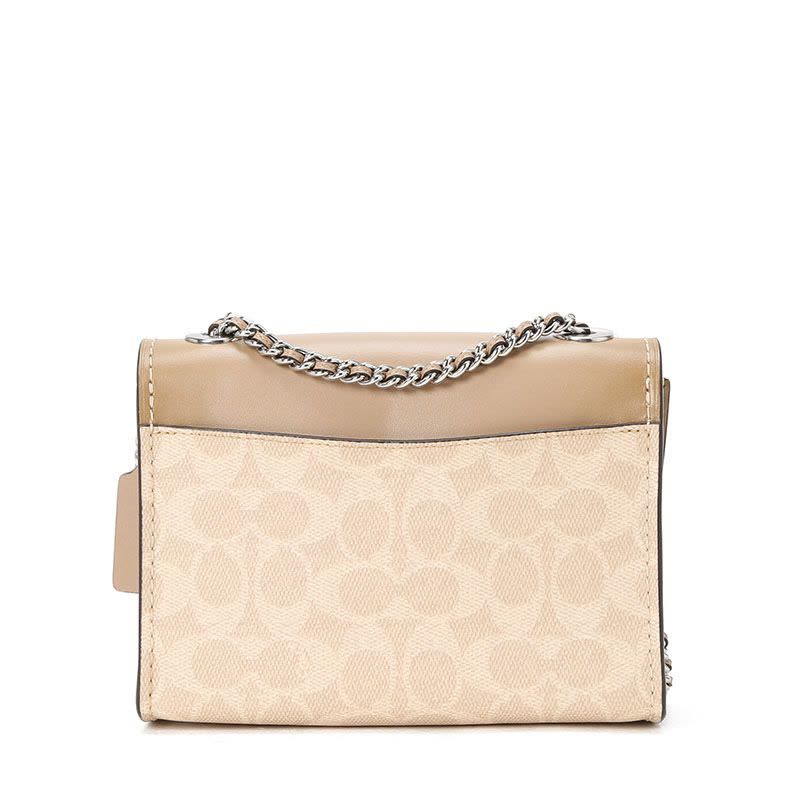 预订 COACH\蔻驰 PARKER口盖包单肩包 山茶花老花拼皮 牛皮革\PVC图片