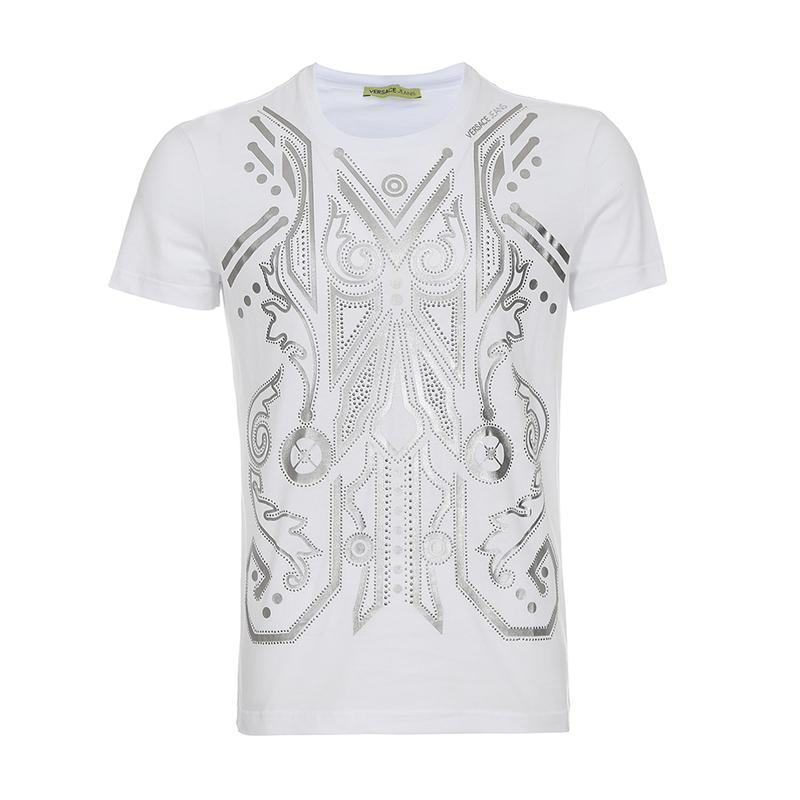 Versace Jeans 范思哲 男士棉质圆领短袖T恤 B3GPA790 36590