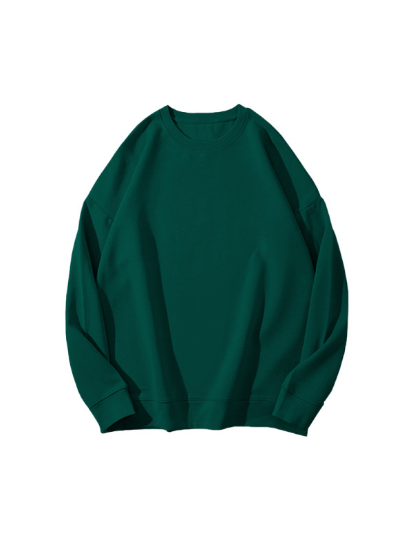 纯色加绒卫衣女秋冬韩版宽松休闲上衣T恤女学生情侣装外套打底衫