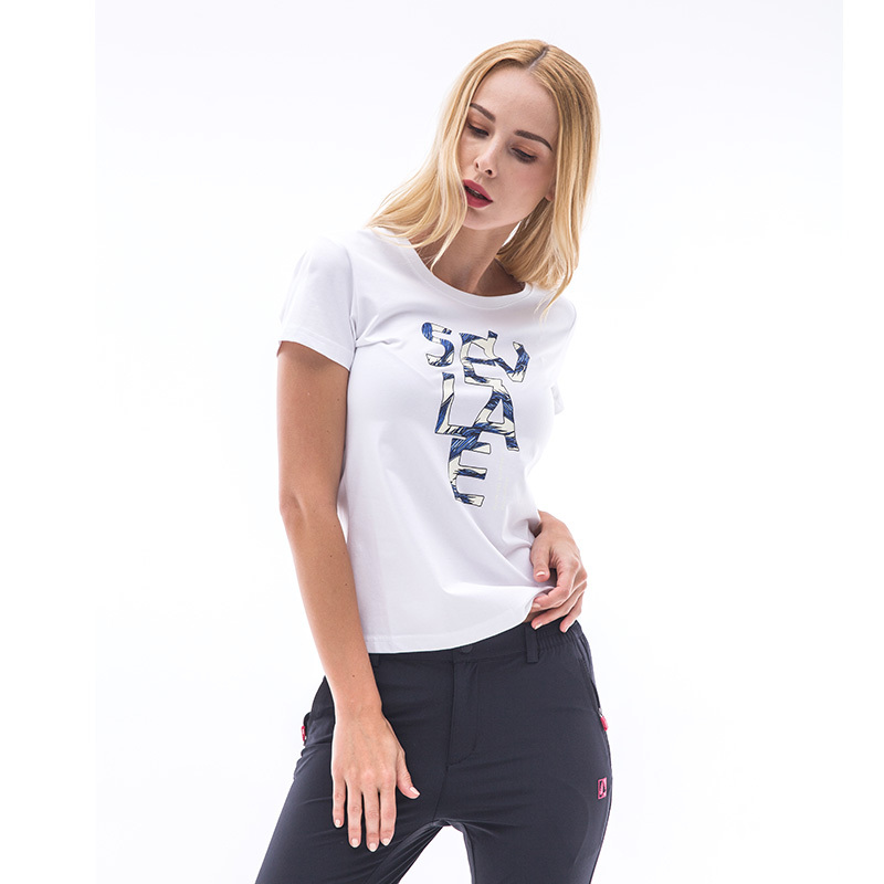 圣弗莱sevlae夏季女式休闲t恤衫户外透气运动短袖上衣9122684605