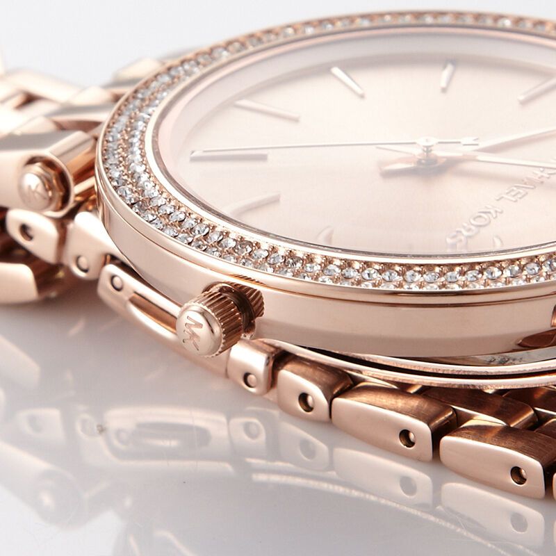 mk手表女女士手表防水品质手表时尚玫瑰金表石英表mk3190