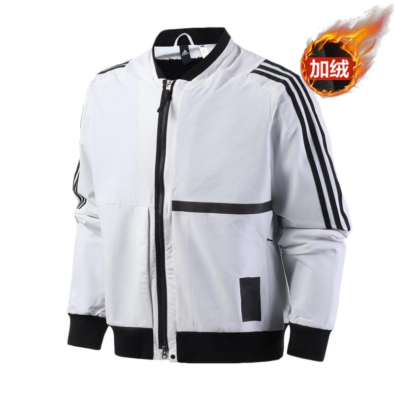 阿迪达斯男服外套夹克飞行领休闲运动服FJ0248