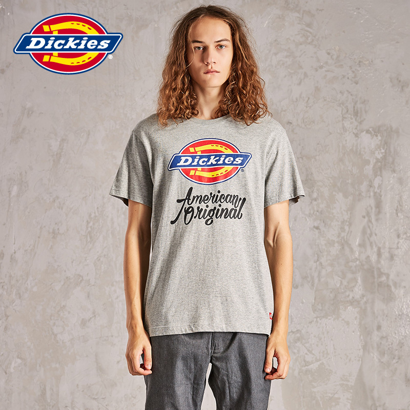 DICKIES夏季新款男士短袖T恤Dickies Logo印花