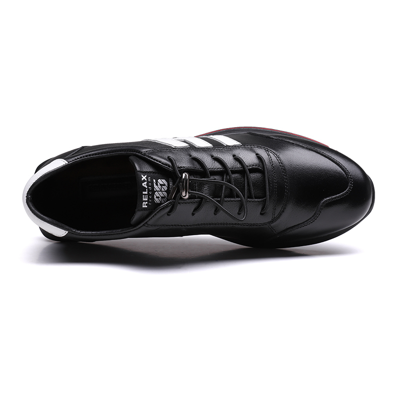 红蜻蜓男鞋秋季新款韩版潮流运动休闲鞋真皮百搭加绒保暖棉鞋