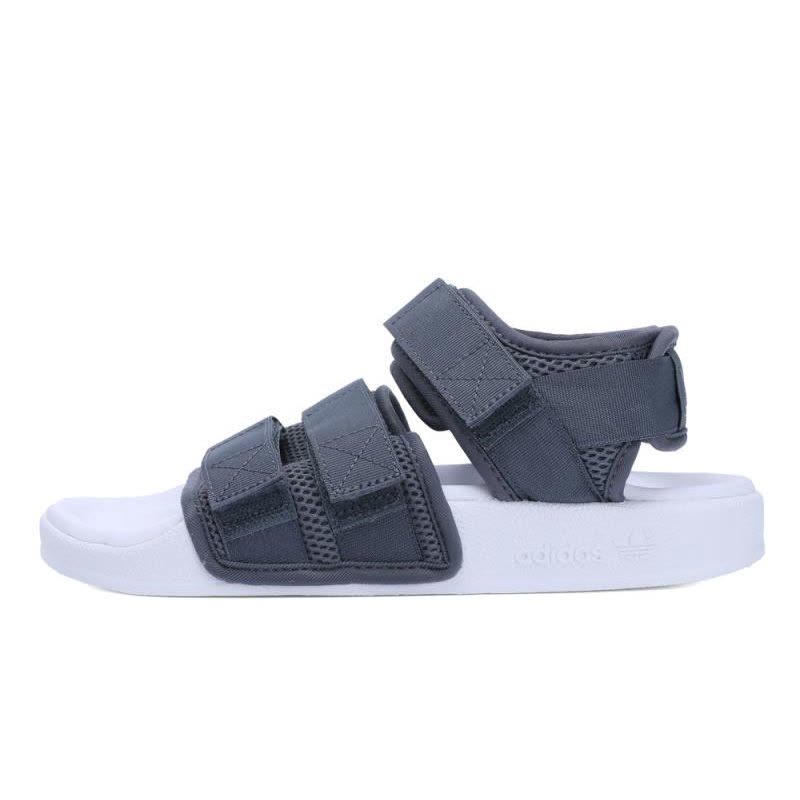 Adidas/阿迪达斯男女三叶情侣魔术贴透气沙滩鞋凉鞋CQ2672图片