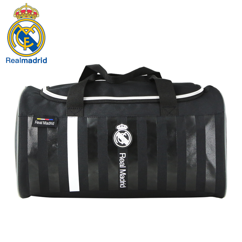 皇家马德里Realmadrid官方正品时尚男女士登山休闲多功能大容量手提运动户外健身训练商旅行电脑单肩挎书包背包黑色