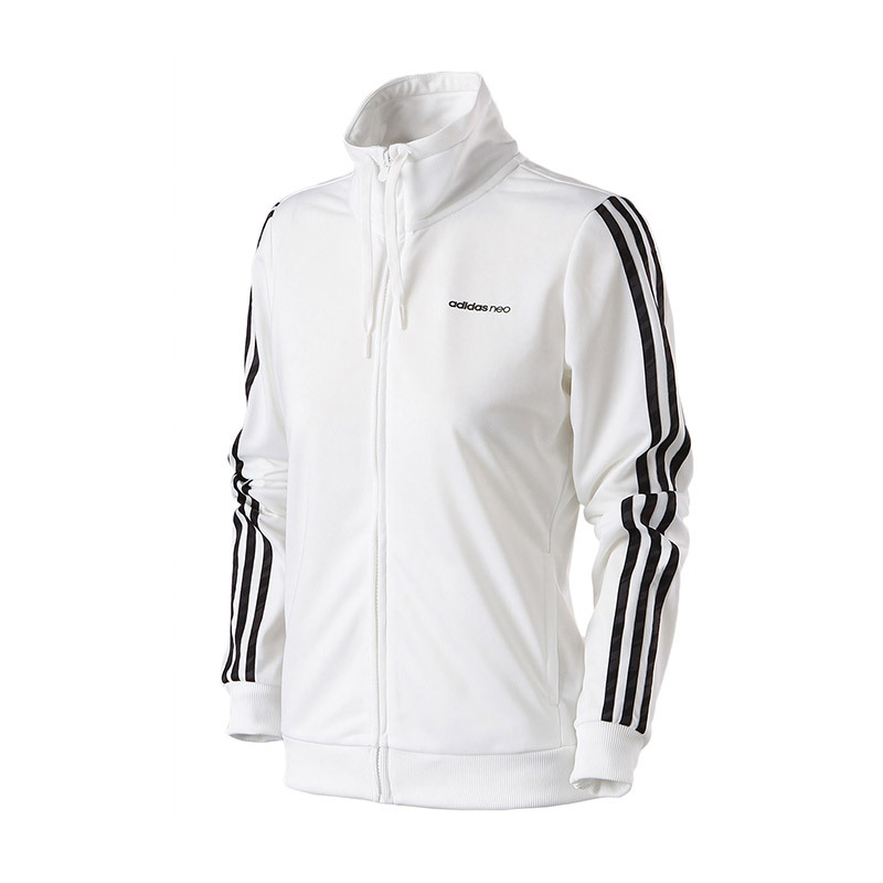 自营adidas阿迪达斯neo女子外套夹克防风衣休闲运动服cz4362白色l