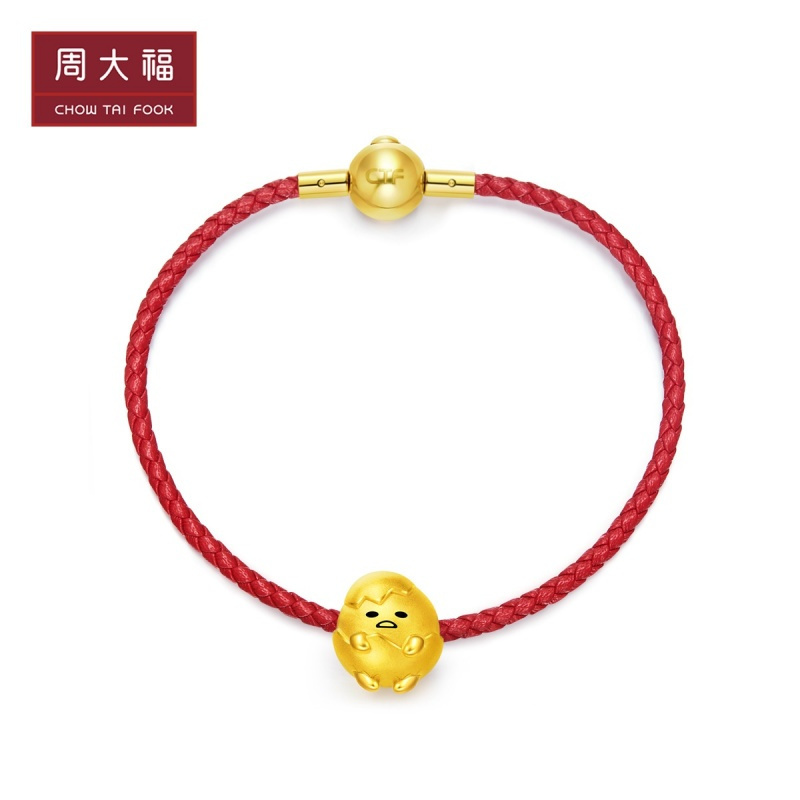 周大福金吊坠X三丽鸥系列蛋哥转运珠足金金吊坠R22975