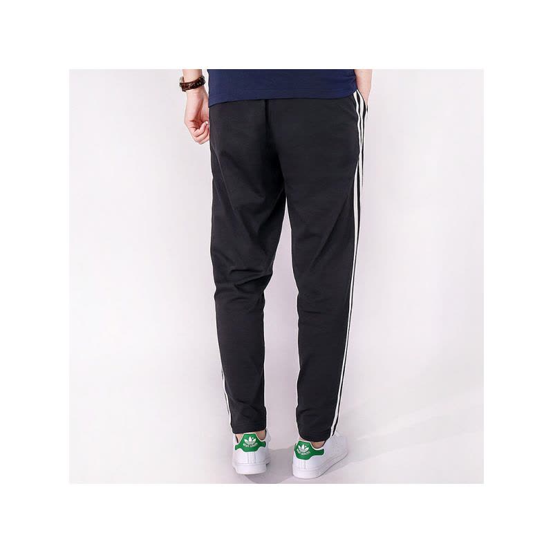 adidas阿迪达斯男裤夏季休闲透气运动型男子针织长裤黑BK7414图片