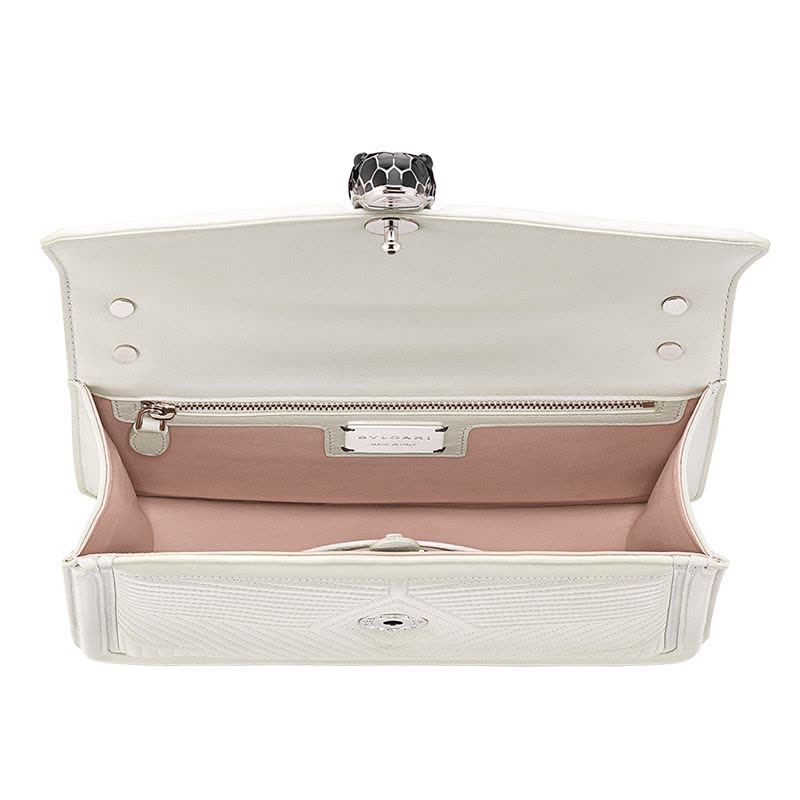 预订 【尖货专享】BVLGARI Serpenti Diamond Blast 经典蛇头 口盖包 单肩斜挎包图片