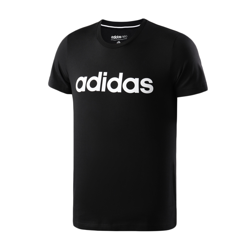【自营】adidas阿迪达斯neo男装logo款运动短袖休闲圆领t恤衫ei4713