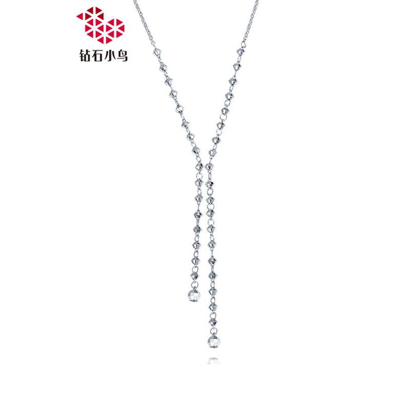 Zbird/钻石小鸟PT950白金项链女款铂金吊坠时尚百搭正品专柜-雨爱